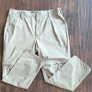 Orvis Khaki Convertible Cargo Pants Insect Shield Repellent Apparel- Men's 40x30